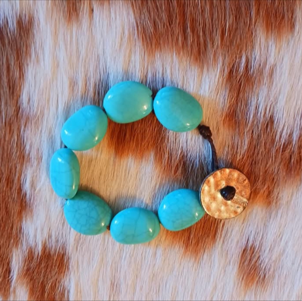 RALPH LAUREN Turquoise Beaded Bracelet